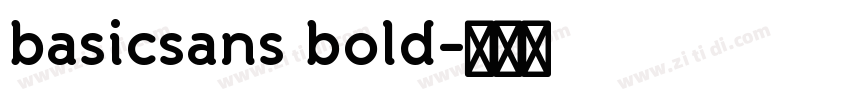 basicsans bold字体转换